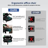 Chaise de bureau ergonomique Nexthro avec support lombaire réglable, dossier en maille respirante et accoudoirs relevables, pour bureau à domicile (noir)