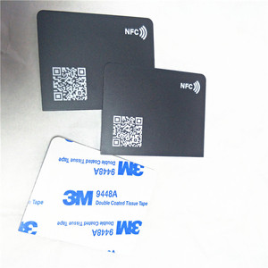 Biglietti da visita digitali per biglietti da visita NFC neri opachi - Product Image 3