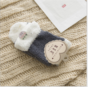 2019 New Winter Women's Thick 100% <strong>Wool</strong> Knitted Striped Sleep <strong>Socks</strong> Keep Warm - Product Image 5