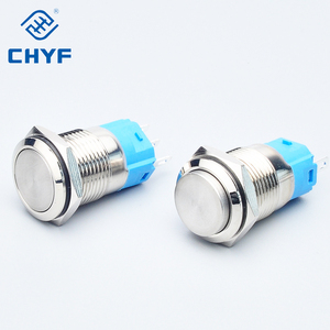 CHYF 12/16/19/22mm 순간 작동 LED 푸시 버튼 스위치 전원 방수 자동차용 스위치 소형 미니 메탈 CE IP65 220V <span class=keywords><strong>12V</strong></span> - Product Image 4