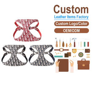 Arnés de Perro Personalizado de PVC Impreso con Cierre de Hebilla Ajustable, Estilo de Lujo para Mascotas de Raza Pequeña, Fábrica OEM ODM - Product Image 1