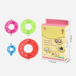 Nieuwe Kleurrijke Milieuvriendelijke Plastic Pompom Gereedschap Naaien Breien Garen Ronde Pompon <span class=keywords><strong>Maker</strong></span> - Product Image 6