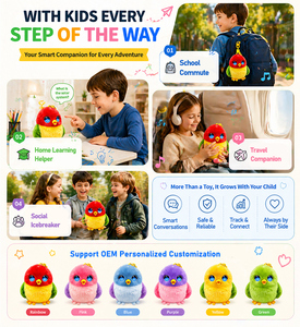 ของเล่น AI แบบโต้ตอบได้, ของเล่น AI สำหรับเด็ก, ตุ๊กตา OEM, ตุ๊กตานกอัจฉริยะแบบโต้ตอบได้สำหรับเด็กอายุ 3 ปีขึ้นไป, ของขวัญเพื่อการให้กำลังใจในปี 2026 - Product Image 6