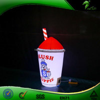 Gobelet publicitaire LED gonflable personnalisé, modèle gonflable durable pour la promotion de marques de boissons
