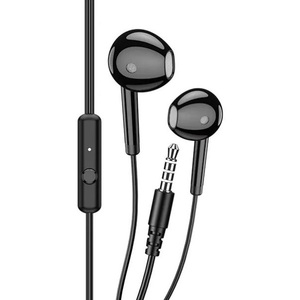 Auriculares internos KSC-1301 con micrófono, conector negro de 3,5 mm para llamadas telefónicas y música - Product Image 1