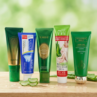 Tubes de crème pour les yeux en plastique à capuchon rose, tubes souples mignons, tubes de brillant à lèvres de luxe avec emballage personnalisé pour marque privée