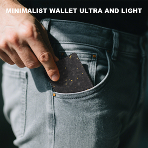 New Closed nhôm PURSE RFID chặn chủ thẻ tín dụng Ví sợi carbon Pop Up Ví - Product Image 4