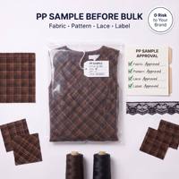 Jupe longue asymétrique à carreaux marron et noir avec empiècements en dentelle pour femme, fabricant de vêtements sur mesure OEM ODM, vente en gros