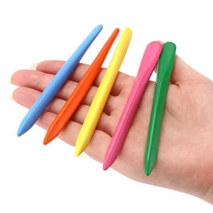 Crayon triangulaire en plastique pour enfants, effaçable, lavable, non toxique - Product Image 5