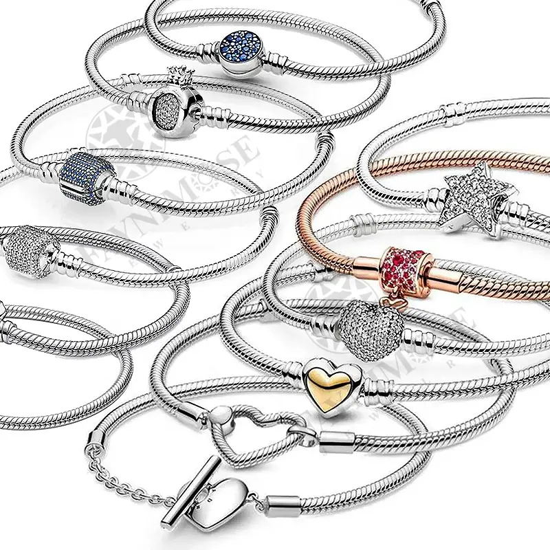 Fabriek Groothandel Pandorar S925 Sterling Zilver Geschikt Voor Verjaardagscadeau Slang Armband Bedel Vrouwen Kralen