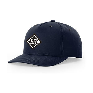 Date fête de mariage 5 panneaux Design Top qualité unisexe 100% coton incurvé extérieur en caoutchouc tissé Patch Logo casquette de Baseball - Product Image 3