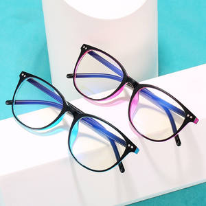 Lente transparente fina ovalada de estilo <span class=keywords><strong>General</strong></span> ultraligero para mujer y hombre, decoración de Ojos de PC, Marcos ópticos para <span class=keywords><strong>gafas</strong></span> de bloqueo de luz azul - Product Image 1