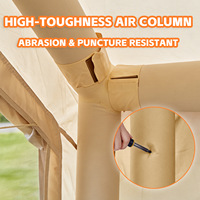 Carpa Inflable Portátil Zentopia Impermeable de Doble Capa para las Cuatro Estaciones, para 4-5 Personas, Ideal para Campamentos Familiares, de Apertura Rápida y Gran Tamaño Personalizable