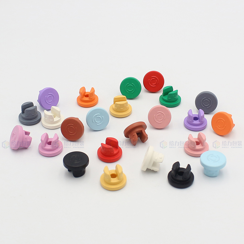 Colourful 20mm Vial Rubber Stoppers Mushroom Self Healing Rubber Injection Ports for Glass Vial and Liquid Culture Jars