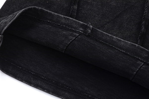 เสื้อยืดผู้ชายแขนสั้นแนวสตรีทแวร์ผ้าดิบเย็บปะสไตล์อเมริกันมาใหม่ฤดูร้อน - Product Image 4