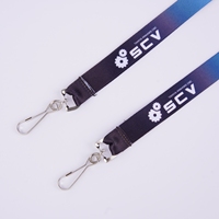Lanière en polyester de couleur personnalisée, porte-clés, porte-carte, sangle de cou, cordon pour badge