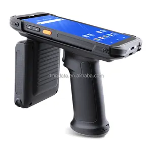 UHF RFID Handheld PDA IP65 Rugged Android 11 Mobile Computer 2D Scanner Dual Band WiFi 4G LTE BT 5.1 64GB Memory Capacity Stock