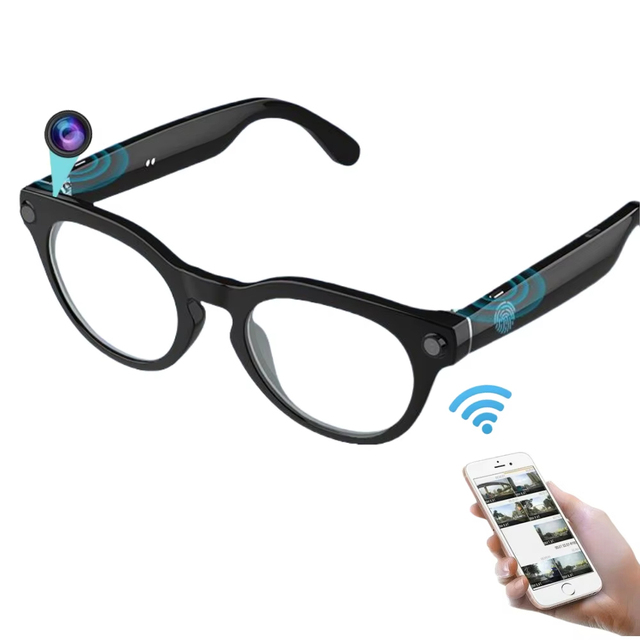 1080P AI Smart Sunglass Camera WiFi Video Take Picture Recording ChatGPT AI Recognizes Objects 4GB Memory 5 Megapixels Recorder