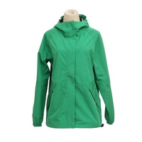 Chaqueta cortavientos transpirable de diseño personalizado para mujer, ropa deportiva impermeable funcional, procesamiento tejido terminado