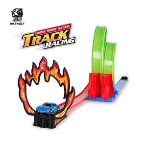 Divertido DIY assemblys atrás de curva ranura coche de juguete pista para los niños - Product Image 2
