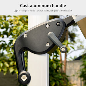 Sombrilla Romana <span class=keywords><strong>Cantilever</strong></span> de Fábrica al Por Mayor para Exterior con Luz LED, Paraguas de Jardín y <span class=keywords><strong>Patio</strong></span> Impermeable con Bases - Product Image 2