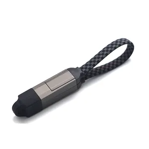 Llavero multifunción 4 en 1 PD datos de transferencia de carga rápida USB A Tipo C 60W L 27W cable de datos productos de regalo