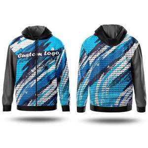 Custom Logo Full Zip Hoodie For <b>Men</b> Winter Warm <b>Fleece</b> Hooded <b>Jacket</b> Streetwear Unisex Bulk Wholesale OEM ODM - Product Image 5