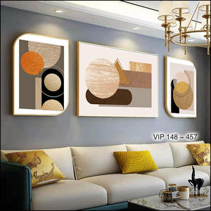 Modern soyut sanat 3-Piece tuval kağıt baskı kristal malzeme oturma odası dekoratif kanepe arka plan duvar asılı resimler - Product Image 1