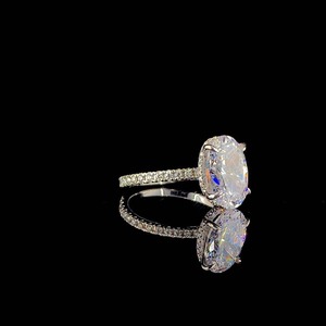 Best Selling Fine Jewelry Moissanite <b>Diamond</b> <b>Ring</b> For Women Wedding Anniversary And Gift Collection Available For Sale - Product Image 2