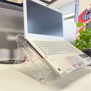 优质定制透明水晶亚克力笔记本电脑展示架支架