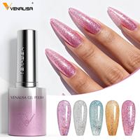 VENALISA Nouveau Vernis à Ongles Gel Pailleté Effet Œil de Chat 60 Couleurs 10ml Sans TPO Sans HEMA Émail Gel Esmaltes