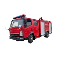 Camion-citerne à eau HOWO personnalisé 4000L, véhicule de lutte contre l'incendie, fabricant certifié CE ISO Chine