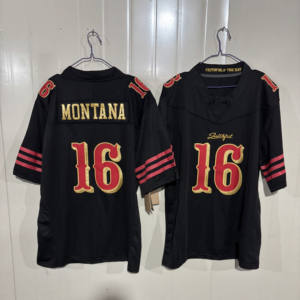 Оптовая продажа: Новые стили высококачественных мужских футболок для американского футбола с вышивкой, джерси для регби, командные джерси 49ers - Product Image 3