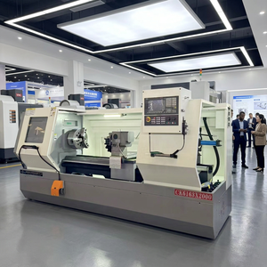 เครื่องกลึงซีเอ็นซีแบบแนวนอนรุ่น CK6163 สำหรับงานหนัก ขนาดใหญ่ พร้อมระบบควบคุม GSK ความแม่นยำสูง สำหรับกลึงโลหะ ระยะการกลึง 1000/1500/2000 มม. - Product Image 1