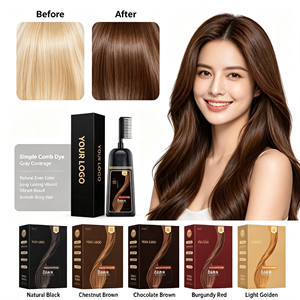 Private Label ChuYan Permanent Hair Dye <b>Shampoo</b> with Comb Applicator Ammonia Free Natural Herbal Color Wholesale - Product Image 1