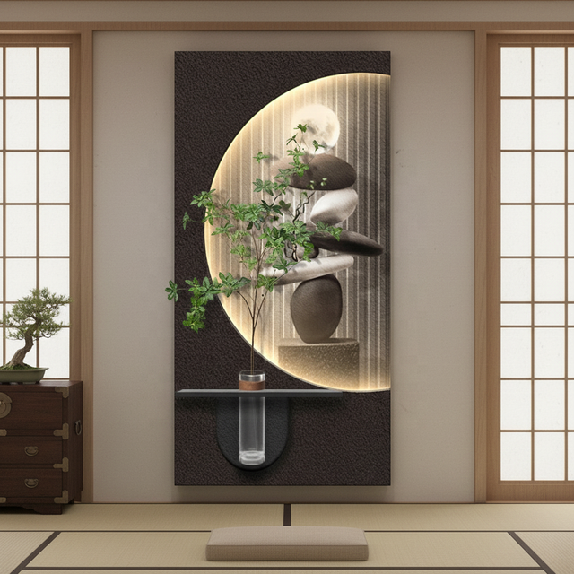 Creativity Simplicity Luxury Hand-made Unframed Waterproof Eco-friendly Customizable Size Living Room Background Wall Painting