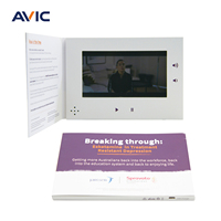 Carte de vœux vidéo personnalisée, brochure vidéo, livret vidéo pour invitation de mariage, cadeau, fabriqué par un fabricant OEM