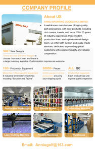 Golf Driver Wood Hybrid Head Covers Parche de la suerte personalizado Pu Leather Club Covers Golf Headcovers - Product Image 6