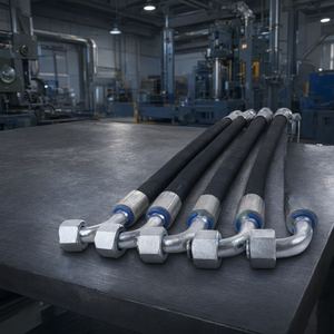 Tuyau hydraulique en caoutchouc haute pression, anti-explosion, flexible et personnalisé pour connexion hydraulique - Product Image 2