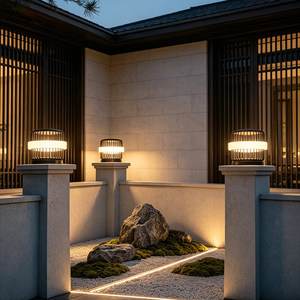 Lámparas Solares de Poste para Exteriores, Impermeables, para Patio, Jardín, Villa, Valla, Puerta - Product Image 4