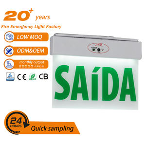 Luz de Emergencia SAIDA de 3W con Batería, 85-265V 110V 220V, Tipo Colgante para Puerta, Precio de Fábrica Tuoming - Product Image 1