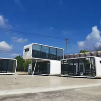 Villa préfabriquée en conteneur étanche de 30 à 40 pieds, capsule moderne, 2, 3 ou 4 chambres, maison préfabriquée à 2 étages pour 2 personnes
