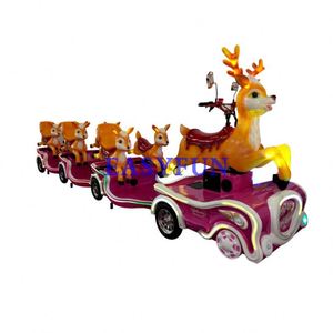 Tren Eléctrico Infantil sin Rieles para Parque de Atracciones, Mini Tren Turístico para Niños en Venta - Product Image 3