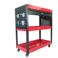 Chariot à outils industriel en acier à pousser, chariot métallique personnalisé avec tiroirs, fabriqué selon les plans, pour atelier, camion de service, OEM