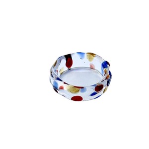 Handmade Glaze Ring Rainbow Glass Ring Ornament Gift Colorful Dot Ring Couple's Personalized High-end - Product Image 5