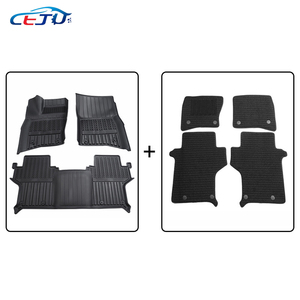 Accessoires intérieurs de <span class=keywords><strong>voiture</strong></span>, tapis de sol de <span class=keywords><strong>voiture</strong></span> en ABS <span class=keywords><strong>noir</strong></span>, tapis de coffre, couvre-tapis pour Land Rover Defender 90 - Product Image 3