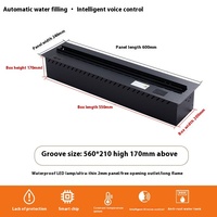 Cheminée électrique à vapeur d'eau, flamme 3D, multicolore, moderne, intelligente, pour la décoration et le chauffage du salon à la maison