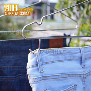 Stainless Steel Clothes Hanger 4.0mm Solid Hook Type For Clothing Organizer Pant Skirt Hangers - Product Image 2