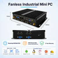 Mini PC Industrial Sin Ventilador Rockchip RK3568 para 2.0 SATA 3.0 NPU 1 TOPS WIFI6 4K 60HZ LPDDR4 1600 MHZ 4/8GB RAM 128/256GB