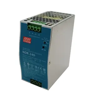 평균 웰 240W 단일 출력 산업용 DIN 레일 전원 공급 장치 NDR-240-24 시리즈 24v Meanwell 10A